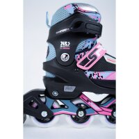 SFR Pixel verstellbare Inline Skates blue pink