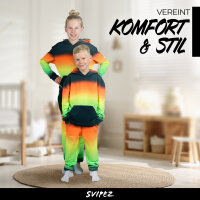 SVIPEZ Sweatpant Fusion AI schwarz/bunt